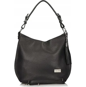 Kabelka Toscanio kabelka z pravé kůže černá