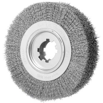 Drátěný kartáč Pferd 43506721 | Rotační kartáč na odjehlení, zvlněný drát RBU 25060/50,8 ST 0,50