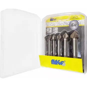 Vrták Sada kuželových záhlubníků do dřeva MAGG, 6 ks