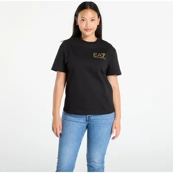 Dámské tričko Tričko EA7 Emporio Armani Train Logo Series W Tee Ss Ext Black And Gold XS