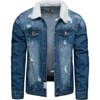 Pánský bomber Recea pánská džínová bunda bez kapuce Islepebbles, velikost L