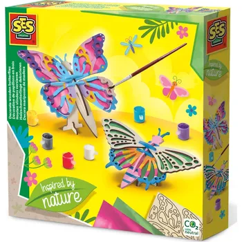 kreativní sada Zdobení dřevěných motýlů
