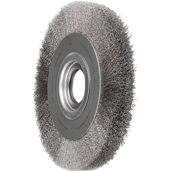 Brusný kotouč Pferd 43740132 | Rotační kartáč široký, univerzální, zvlněný drát POS RBU 25030/AK32-2 INOX 0,20