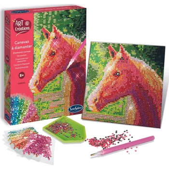 kreativní sada Art & Creations Canevas A Diamanter - Kůň