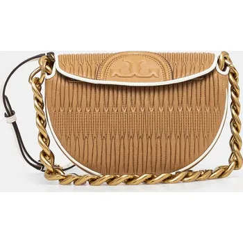 Kabelka Kožená kabelka Tory Burch Fleming hnědá barva, 158474 158474.200 84X, vel. ONE SIZE