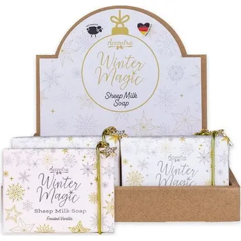 Mýdlo MÝDLO 100g ručně vyráběné z ovčího mléka WINTER MAGIC v papírovém obalu ACCENTRA