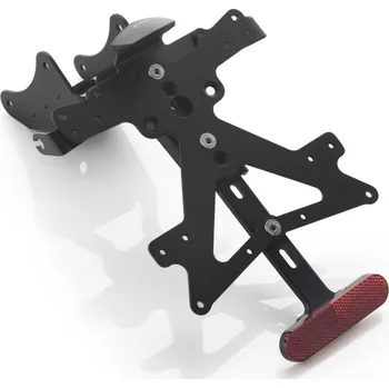 Držák SPZ Rizoma Nastavitelný držák s osvětlením SPZ a odrazkou pro motocykly Honda CBR 1000 RR Černá