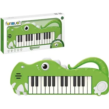 Hudební nástroj pro děti Elektronická klávesnice Dinosaur - zelená