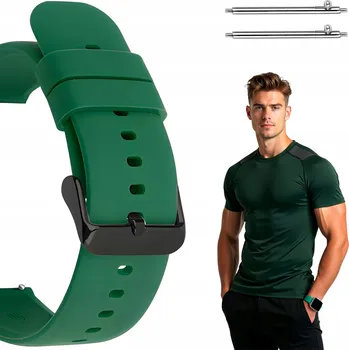 Řemínek na hodinky Univerzální zelený řemínek Polax, šířka 18 mm