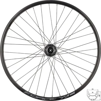 Zapletené kolo kolo přední 26" FORCE XC DISC 559x19 HBM475 6d 36děr Varianta: materiál ráfku: hliník, použití: Přední, rozměr: 26 palců, typ brzdy: disková, typ ráfku: pláštový