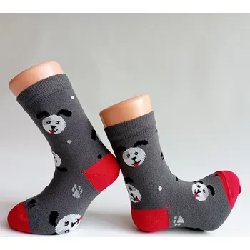 Dětské termo ponožky Bambusové ponožky ALÍK - červená, Trepon Velikost: 29/32 (19-21)