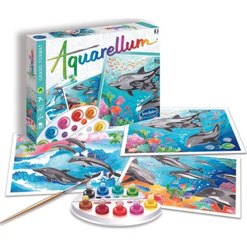 kreativní sada Aquarellum - Delfíni