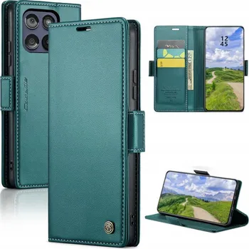 Pouzdro na mobilní telefon Flipové pouzdro Caseme pro Motorola Edge 60 Pro, zelené