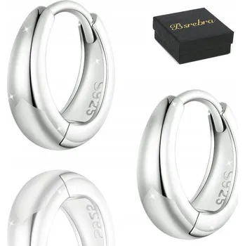 Náušnice Stříbrné Náušnice RYZOST 925 Kroužky Kruhy STŘÍBRO Jednoduché KRUHY