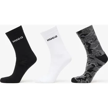 Pánské oblečení Ponožky Hugo Boss 3-Pack Qs Rib Camo Cc Multicolor 39-42