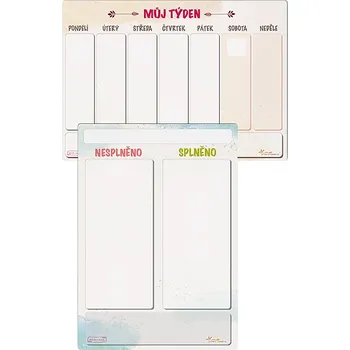 Kalendář Učení s nápadem Týdenní magnetický kalendář a to-do tabulka
