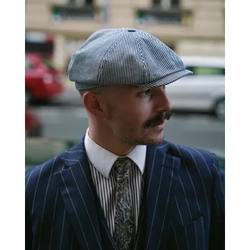 Čepice CTH Ericsson of Sweden Letní pruhovaná bekovka 8-panel od CTH Ericson - Alan Candy Stripe Velikost: 58 cm