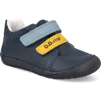 Dívčí obuv Barefoot dětské kotníkové boty D.D.step S070-52141B tmavě modré Velikost: 25
