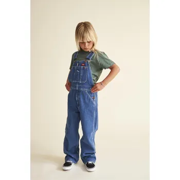 Pánské kalhoty Dickies KIDS DENIM BIB OVERALL INDIGO BLUE Velikost: S
