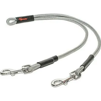 Vodítko pro psa Tamer Rozdvojka - mini, šedá - 601, 70 cm