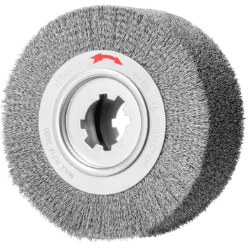 Drátěný kartáč Pferd 43506811 | Rotační kartáč na odjehlení, zvlněný drát RBU 250100/50,8 ST 0,35