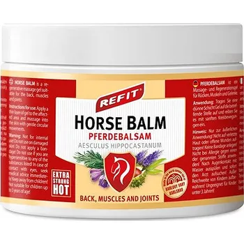Tělové mléko REFIT Koňský balzám Extra hřejivý 500 ml