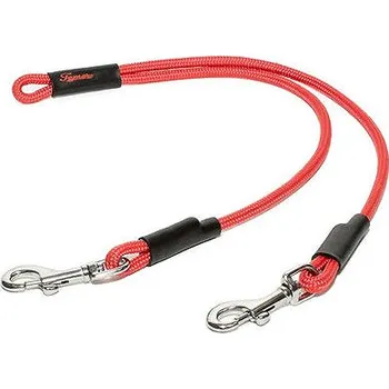 Vodítko pro psa Tamer Rozdvojka - mini, červená - 602, 46 cm