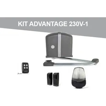 Pohon brány KIT Advantage 230V 1-1 - ramenové pohony - výhodná sada pohonu a příslušenství pro jednokřídlové brány do 3m Strana: pravá