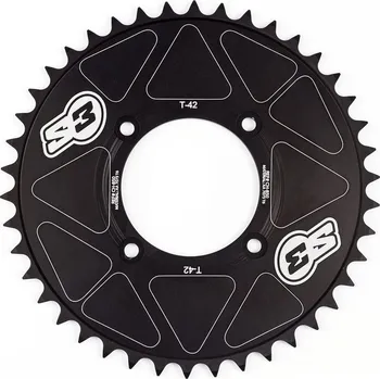 Nářadí na motocykly S3 Laser FIM hliníková ultralehká tvrdě eloxovaná zadní řetězová kola CH-850 - 520 CH-850-42-B