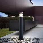 Redo 9945 ARGO - Venkovní šedá stojací lampa, 1 x E27, IP54, 90cm (Zahradní lampa v tmavě šedé barvě)