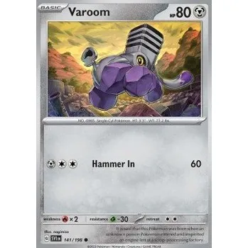 Sběratelská karetní hra Pokémon SV1en 141/198 Varoom - Scarlet & Violet Stav: Near Mint, Verze: NORMAL