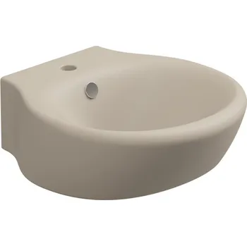 Umyvadlo Touch, keramické, sabbia matné, 47x49,5 cm, TOLAV47034