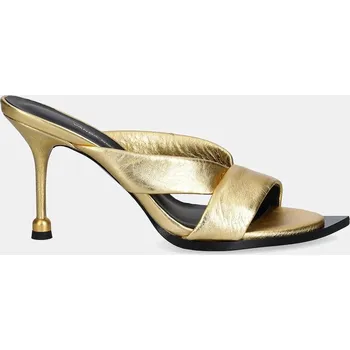 Dámské pantofle Kožené pantofle Vanda Novak Mila Mila.Platinum.Gold zlatá 10Y, EUR 36