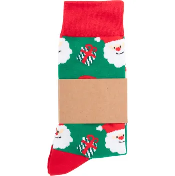 Reklamní Sokkex vánoční ponožky, zelená, 43-46