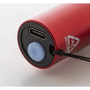 Svítilna Chargelight Tone dobíjecí svítilna z recyklovaného hliníku červená