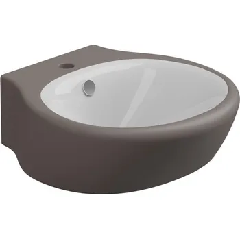 Umyvadlo Touch, keramické, dvoubarevné, 47x49,5 cm, TOLAV47BI000029