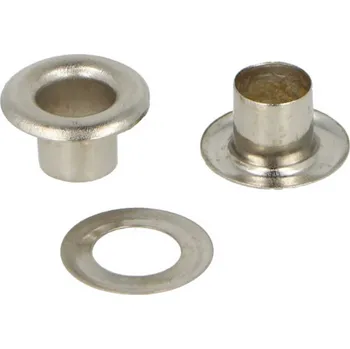 Knoflík Kovové průchodky 6 mm Chrom - 10 ks