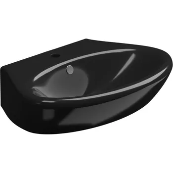 Umyvadlo Umyvadlo Touch, keramické, černé lesklé, 70x49,5 cm, TOLAV70002