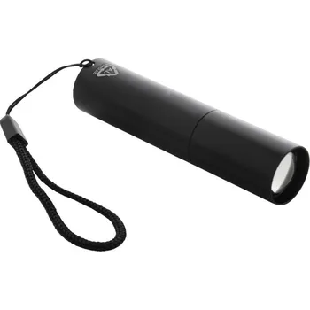 Svítilna Reklamní Chargelight Tone dobíjecí svítilna z recyklovaného hliníku, černá