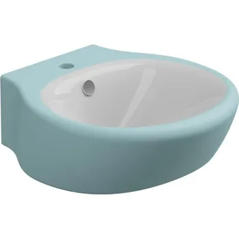 Umyvadlo Umyvadlo Touch, keramické, dvoubarevné, 47x49,5 cm, TOLAV47BI000037