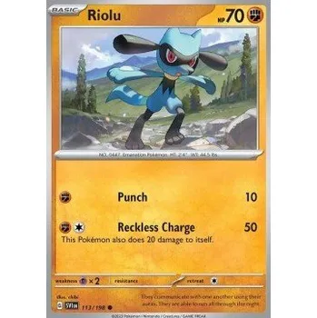 Společenská hra Pokémon SV1en 113/198 Riolu - Scarlet & Violet Stav: Near Mint, Verze: NORMAL