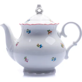 Konvice na čaj Thun Rulak Zettlitz Čajová konvice, Ophelia, 1,2 l, házenka s červeným proužkem, Thun RZ