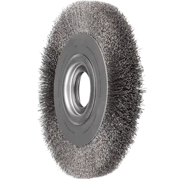 Brusný kotouč Pferd 43740133 | Rotační kartáč široký, univerzální, zvlněný drát POS RBU 25030/AK32-2 INOX 0,30