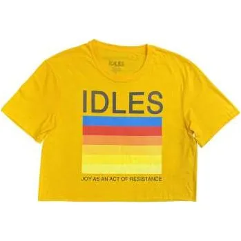 Merch Idles: Idles Ladies Crop Top: Resistance (yellow) (xx-large) XXL