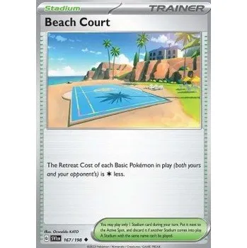 Sběratelská karetní hra Pokémon SV1en 167/198 Beach Court - Scarlet & Violet Stav: Near Mint, Verze: NORMAL