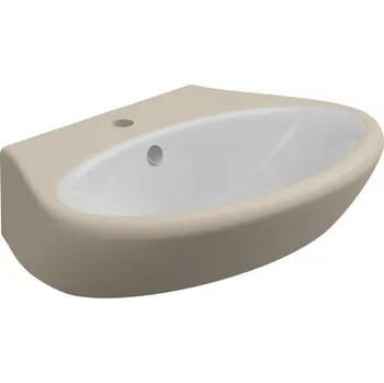 Umyvadlo Umyvadlo Touch, keramické, dvoubarevné, 70x49,5 cm, TOLAV70BI000034