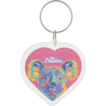 Reklamní PrintFob Love přívěsek na klíče, průhledná