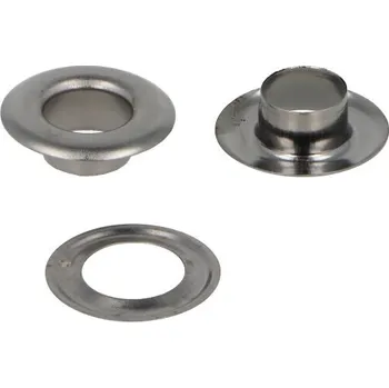 Knoflík Kovové průchodky 10 mm Chrom - 10 ks