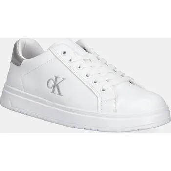 Dívčí tenisky Dětské sneakers boty Calvin Klein Jeans bílá barva, V3A9-82013 V3A9.82013.35.39 00X, EUR 38