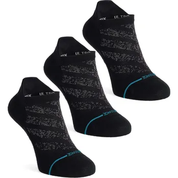 Pánské ponožky Ponožky na běhání Stance Run Ultralight Tab 3 Pack - black